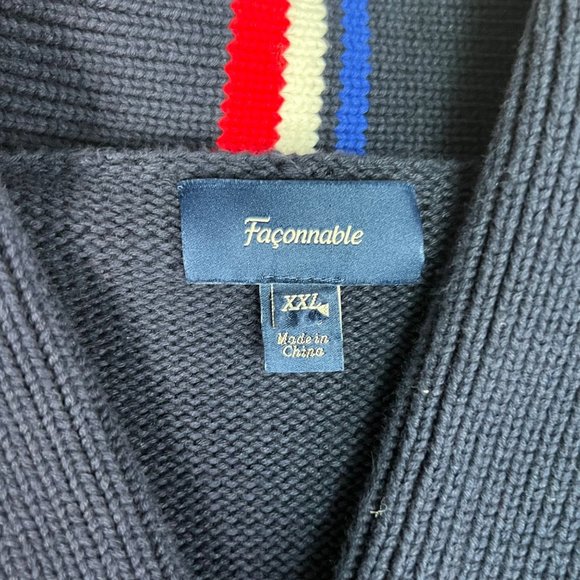 Faconable Cowl Neck Pullover Knit Sweater Sz XXL - Picture 5 of 8